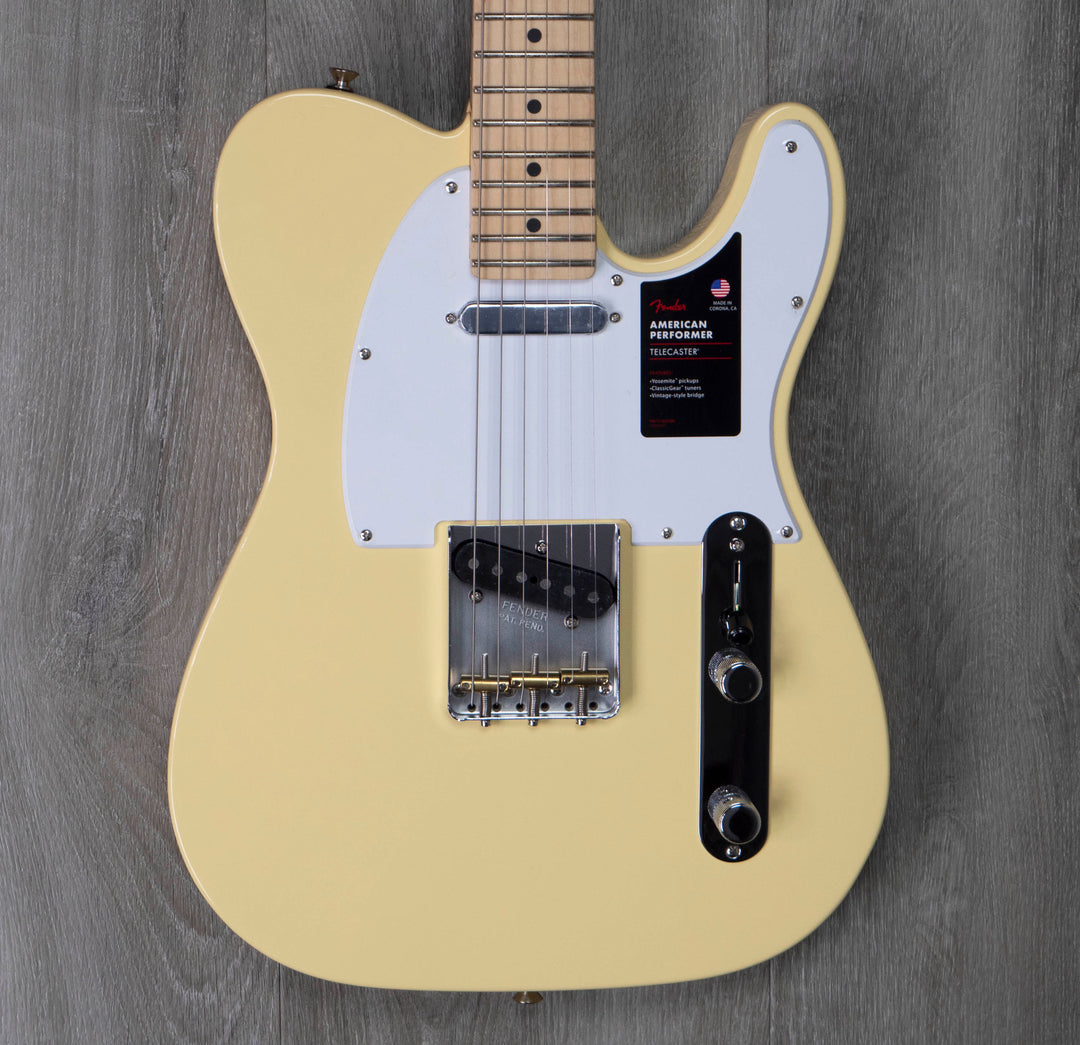 Fender American Performer Telecaster, Maple Fingerboard, Vintage White