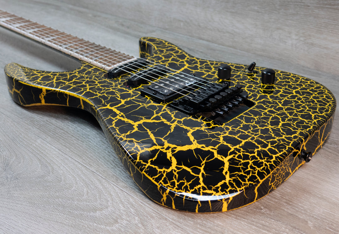 Jackson X Series Soloist SL3X DX, touche en laurier, craquelure jaune